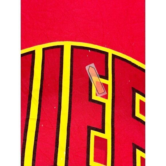 Vintage 90s NFL Kansas City Chiefs T-Shirt XXL Red Football Single Stitch - Picture 7 of 10